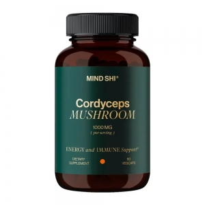 Гриб Кордицепс для енергії та витривалості Mind Shi Cordyceps Mushroom 1000 mg 60 капсул