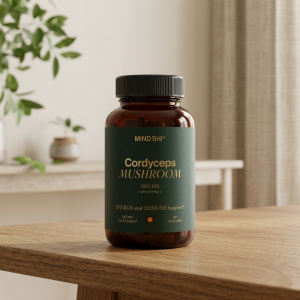 Гриб Кордицепс для енергії та витривалості Mind Shi Cordyceps Mushroom 1000 mg 60 капсул