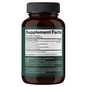 Гриб Їжовик гребінчастий для когнітивного здоров'я Mind Shi Lion's Mane Mushroom 1000 mg 60 капсул Гриб Їжовик гребінчастий для когнітивного здоров'я Mind Shi Lion's Mane Mushroom 1000 mg 60 капсул