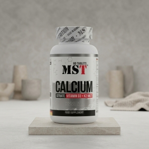 Кальцій цитрат та D3+K2 MST Calcium Citrate Vitamin D3+K2 MK7 (60 таблеток)