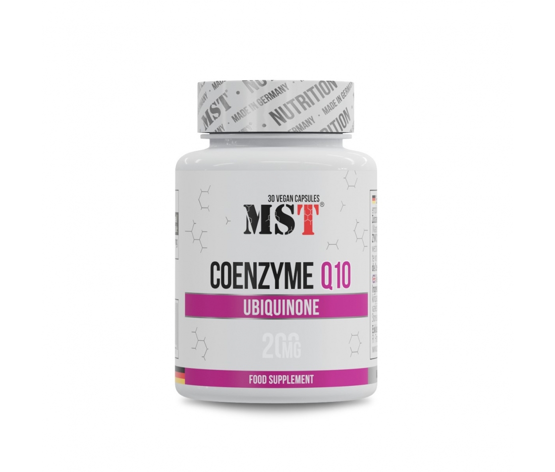 Коензим для клітинної енергії MST Coenzyme Q10 200 mg 30 капсул Коензим для клітинної енергії MST Coenzyme Q10 200 mg 30 капсул