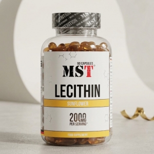 Соняшниковий лецитин MST Sunflower Lecithin 2000 мг 90 гелевих капсул Соняшниковий лецитин MST Sunflower Lecithin 2000 мг 90 гелевих капсул