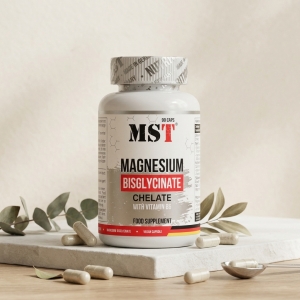 Магній бісгліцинат з вітаміном B6 MST Magnesium Bisglycinate Chelate 90 капсул