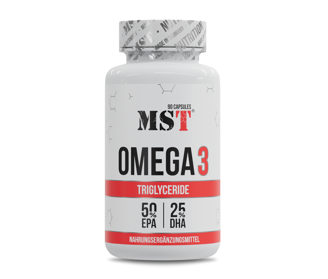 Риб'ячий жир Омега-3 тригліцериди MST Omega 3 Triglyceride 75% 90 капсул