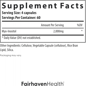 Міо-інозитол для гормонального балансу Fairhaven Health Myo-Inositol (240 капсул)