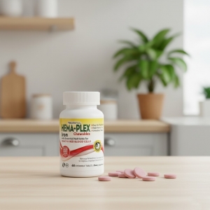 Комплекс вітамінів та мінералів Natures Plus Hema-Plex Chewables, 60 жувальних таблеток Комплекс вітамінів та мінералів Natures Plus Hema-Plex Chewables, 60 жувальних таблеток
