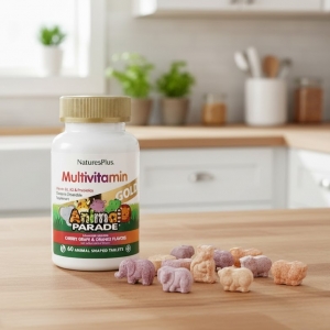 Мультивітаміни для дітей Nature's Plus Animal Parade Gold (60 жувальних таблеток) вишня, апельсин, виноград