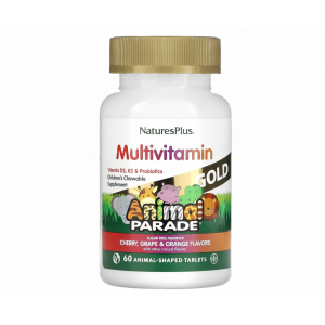 Мультивітаміни для дітей Nature's Plus Animal Parade Gold (60 жувальних таблеток) вишня, апельсин, виноград