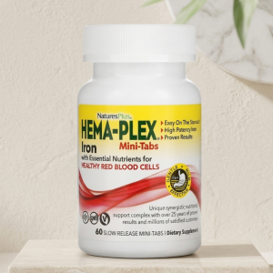 Комплекс вітамінів та мінералів Hema-Plex Mini-Tabs Natures Plus, 60 міні-таблеток Комплекс вітамінів та мінералів Hema-Plex Mini-Tabs Natures Plus, 60 міні-таблеток