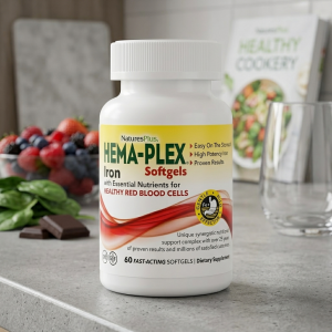 Комплекс вітамінів та мінералів Hema-Plex Natures Plus Softgels, 60 м'яких желатинових капсул Комплекс вітамінів та мінералів Hema-Plex Natures Plus Softgels, 60 м'яких желатинових капсул