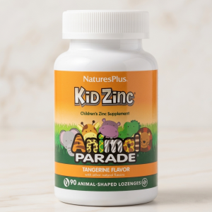 Цинк для дітей Natures Plus Kid Zinc Animal Parade (90 пастилок) зі смаком мандарину