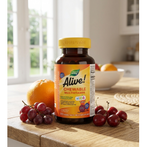 Мультивітаміни для дітей Nature's Way Alive! Kids 120 жувальних таблеток - вишня, апельсин, виноград Мультивітаміни для дітей Nature's Way Alive! Kids 120 жувальних таблеток - вишня, апельсин, виноград