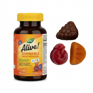 Мультивітаміни для дітей Nature's Way Alive! Kids 120 жувальних таблеток - вишня, апельсин, виноград Мультивітаміни для дітей Nature's Way Alive! Kids 120 жувальних таблеток - вишня, апельсин, виноград