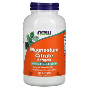 Магній Цитрат Now Foods Magnesium Citrate (180 капсул)