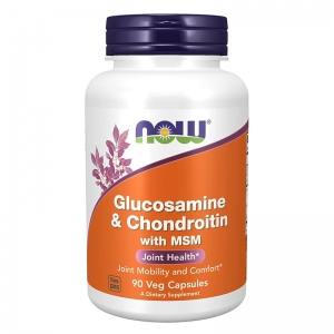 Глюкозамін та хондроїтин з MСM для здоров'я суглобів, Now Foods Glucosamine & Chondroitin (90 капсул) Глюкозамін та хондроїтин з MСM для здоров'я суглобів, Now Foods Glucosamine & Chondroitin (90 капсул)