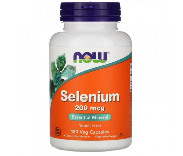 Селен, дієтична добавка, Now Foods Selenium 200 mcg (180 капсул)