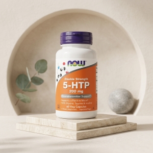 Дієтична добавка 5-HTP (5-гідрокситриптофан), 200 mg NOW Foods  (60 капсул)