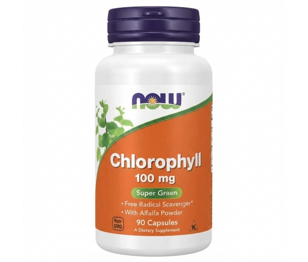 Биодобавка Хлорофилл Now Foods Chlorophyll 100 mg (90 капсул)