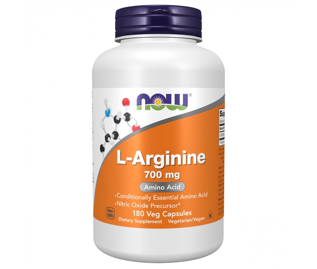 Амінокислота L-Аргінін Now Foods L-Arginine 700 mg 180 капсул