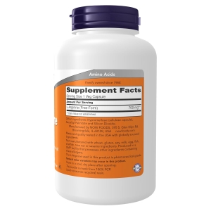 Амінокислота L-Аргінін Now Foods L-Arginine 700 mg 180 капсул