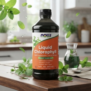 Рідкий хлорофіл для очищення організму, Now Foods Liquid Chlorophyll Mint, 473 мл