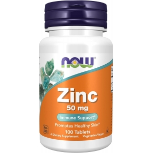 Біодобавка Цинк Now Foods Zinc 50 mg (100 таблеток)
