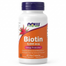 Біотин у капсулах (Вітамін B7) Now Foods Biotin 5000 mcg 60 капсул