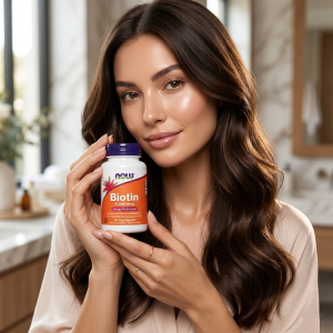 Біотин у капсулах (Вітамін B7) Now Foods Biotin 5000 mcg 60 капсул