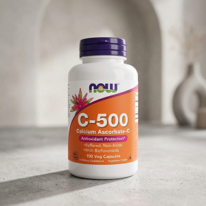 Вітамін C та аскорбат кальцію Now Foods C-500 Calcium Ascorbate-C 500 мг 100 капсул