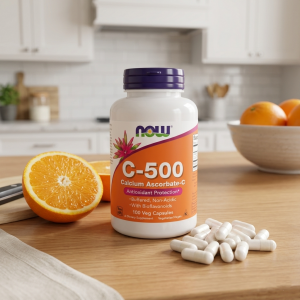 Вітамін C та аскорбат кальцію Now Foods C-500 Calcium Ascorbate-C 500 мг 100 капсул