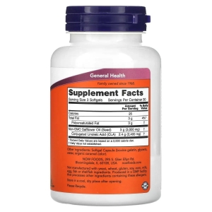 Жироспалювач (Кон'югована лінолева кислота) Now Foods CLA 800 mg (90 капсул)