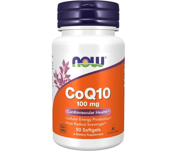 Коензим (вироблення клітинної енергії) Now Foods CoQ10 100 mg 50 капсул Коензим (вироблення клітинної енергії) Now Foods CoQ10 100 mg 50 капсул
