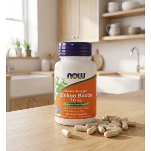 Гінкго Білоба для мозкової діяльності Now Foods Ginkgo Biloba 120 mg 50 капсул Гінкго Білоба для мозкової діяльності Now Foods Ginkgo Biloba 120 mg 50 капсул