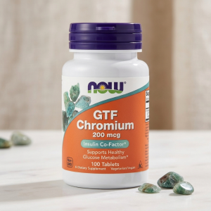 Хром ФТГ Now Foods GTF Chromium 200 mcg 100 таблеток