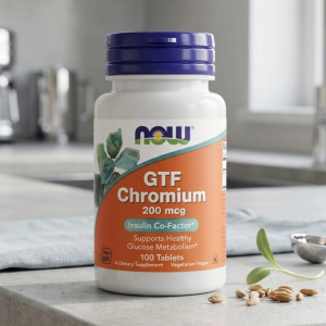 Хром ФТГ Now Foods GTF Chromium 200 mcg 100 таблеток