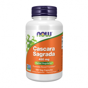 Каскара саграда для здоров'я системи травлення Now Foods Cascara Sagrada 450 mg, 100 капсул