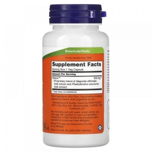 Біодобавка для контролю стресу та апетиту Now Foods Relora 300 mg, 60 капсул