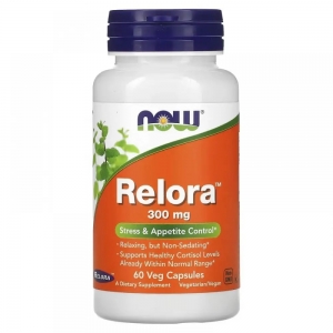 Біодобавка для контролю стресу та апетиту Now Foods Relora 300 mg, 60 капсул