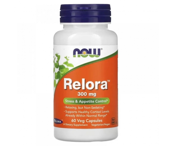 Біодобавка для контролю стресу та апетиту Now Foods Relora 300 mg, 60 капсул Біодобавка для контролю стресу та апетиту Now Foods Relora 300 mg, 60 капсул