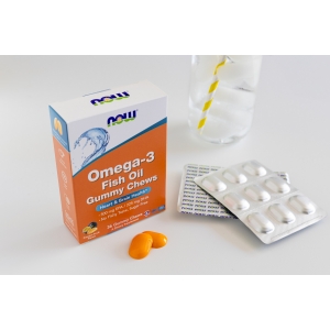 Риб'ячий жир з омега-3, маракуйя, Now Foods Omega-3 Fish Oil Gummy Chews (36 жувальних таблеток) Риб'ячий жир з омега-3, маракуйя, Now Foods Omega-3 Fish Oil Gummy Chews (36 жувальних таблеток)