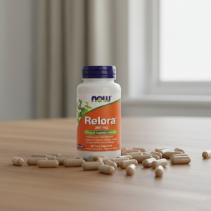 Біодобавка для контролю стресу та апетиту Now Foods Relora 300 mg, 60 капсул