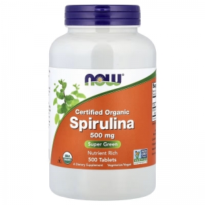 Спіруліна, органічна біодобавка Now Foods Spirulina 500 mg (500 таблеток)