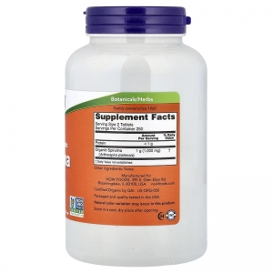 Спіруліна, органічна біодобавка Now Foods Spirulina 500 mg (500 таблеток)
