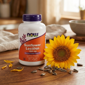 Соняшниковий лецитин Now Foods Sunflower Lecithin 1200 mg (100 капсул)