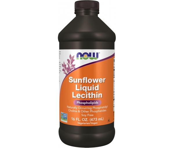 Жидкий подсолнечный лецитин Now Foods Sunflower Liquid Lecithin, 473 мл