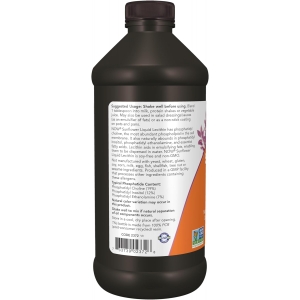 Рідкий соняшниковий лецитин Now Foods Sunflower Liquid Lecithin, 473 мл