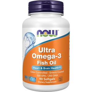 Ультра Омега-3, риб'ячий жир Now Foods Ultra Omega-3 Fish Oil 500 EPA/250 DHA 90 капсул