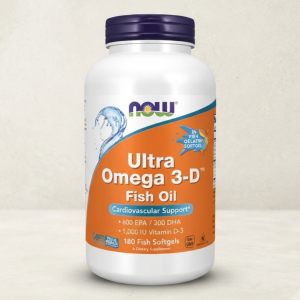 Ультра Омега-3 (риб'ячий жир) з вітаміном D3 Now Foods Ultra Omega 3-D 180 гелевих капсул Ультра Омега-3 (риб'ячий жир) з вітаміном D3 Now Foods Ultra Omega 3-D 180 гелевих капсул