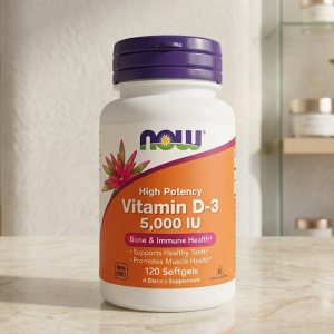 Вітамін D3 для імунітету та здоров'я кісток Now Foods Vitamin D-3 5000 IU 125 мкг (120 капсул)