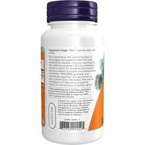 Піколінат цинку біодобавка Now Foods Zinc Picolinate 50 mg 120 капсул